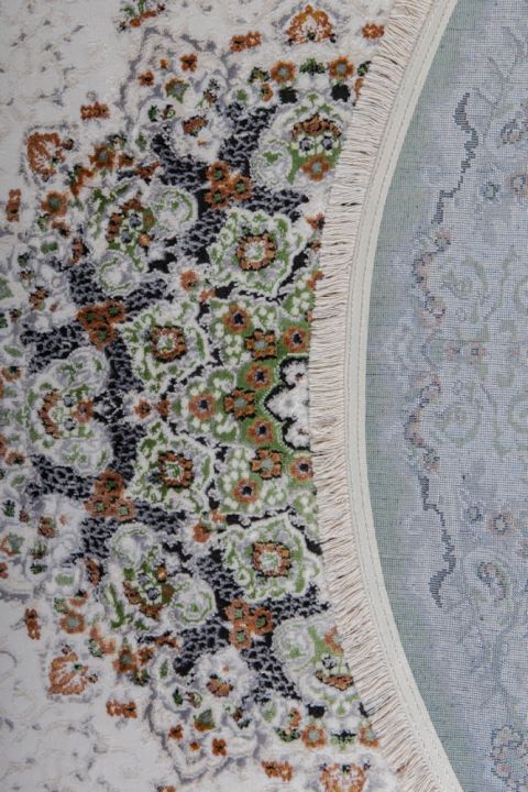 Ковер Amira Овал 4922A D.Blue-L.Grey (зелёный)