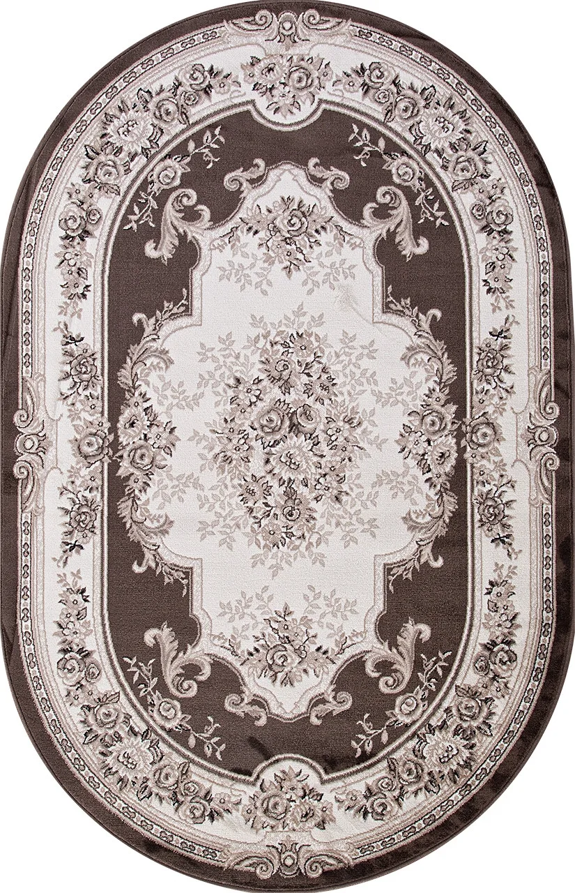 Классический ковер VALENCIA DELUXE 4015 - BROWN Heat-set Россия