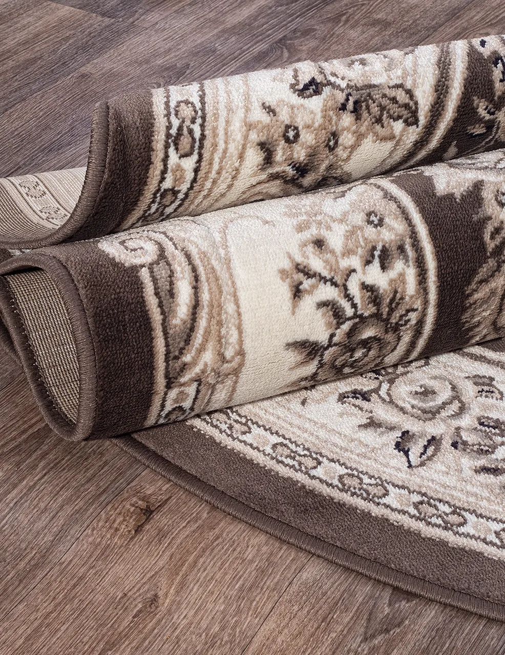 Классический ковер VALENCIA DELUXE 4015 - BROWN Heat-set Россия