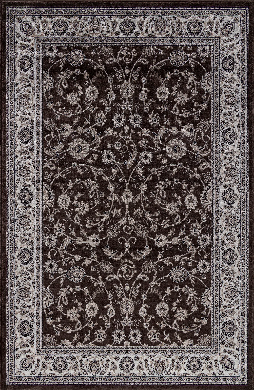 Классический ковер VALENCIA DELUXE d251 - BROWN Heat-set Россия
