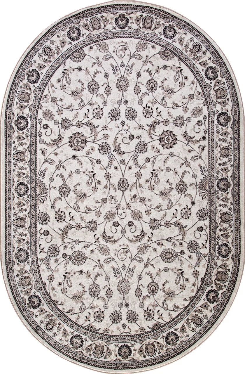 Классический ковер VALENCIA DELUXE d251 - CREAM-BROWN Heat-set Россия