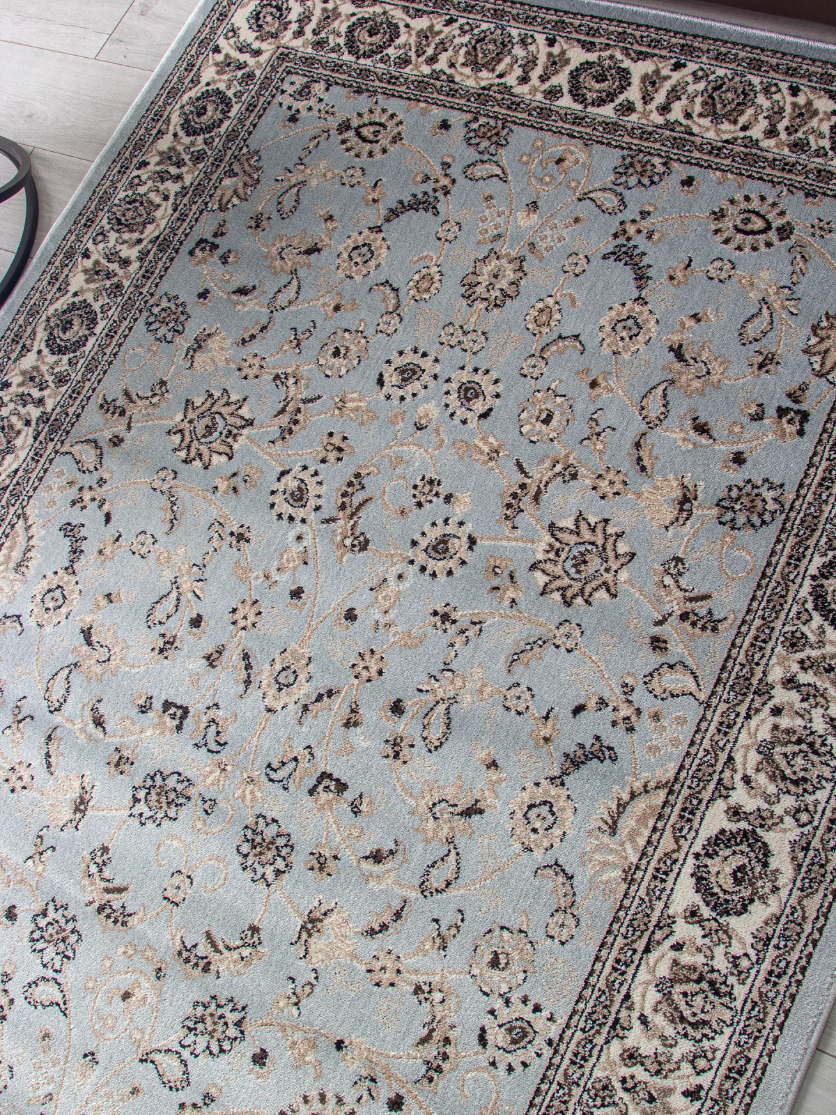 Классический ковер VALENCIA DELUXE d251 - L.BLUE-BROWN Heat-set Россия