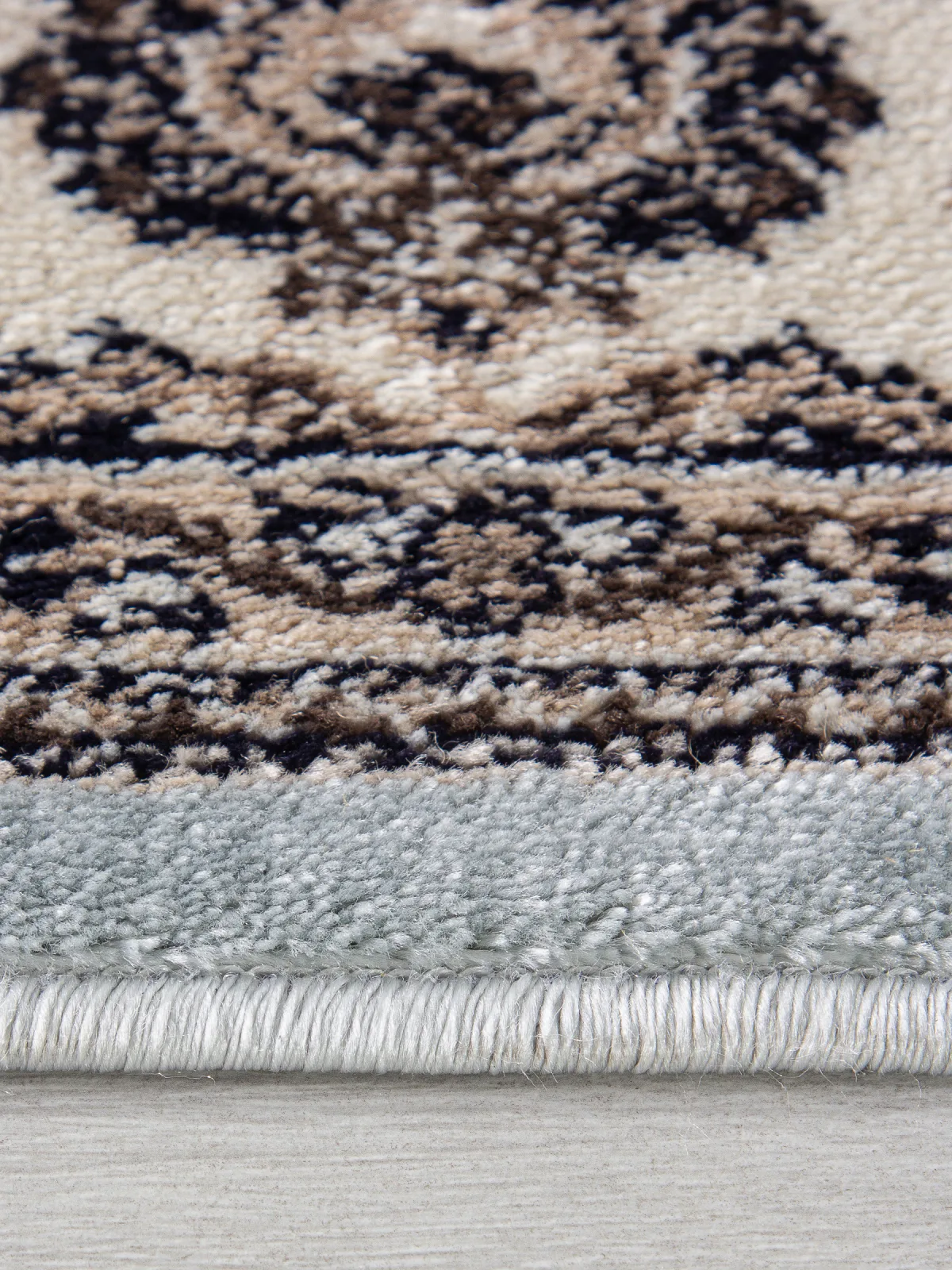 Классический ковер VALENCIA DELUXE d251 - L.BLUE-BROWN Heat-set Россия