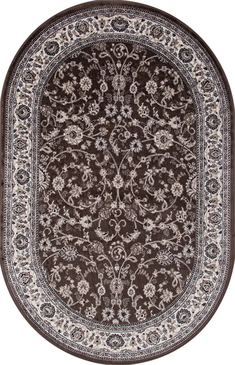 Классический ковер VALENCIA DELUXE d251 - BROWN Heat-set Россия