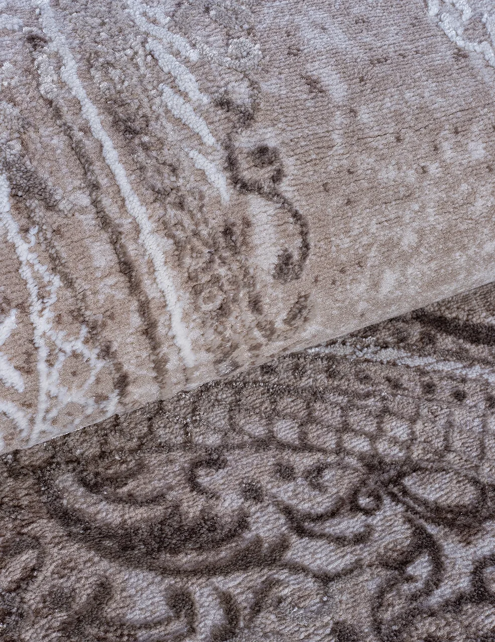 Классический ковер ARMINA 03707A - BROWN / BROWN Heat-set Турция