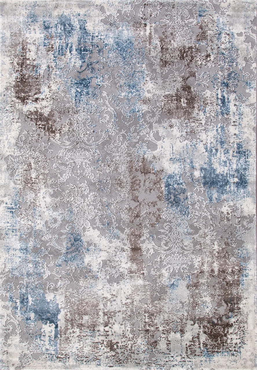 Винтажный ковер ARMINA 03853A - BLUE / BLUE Heat-set Турция