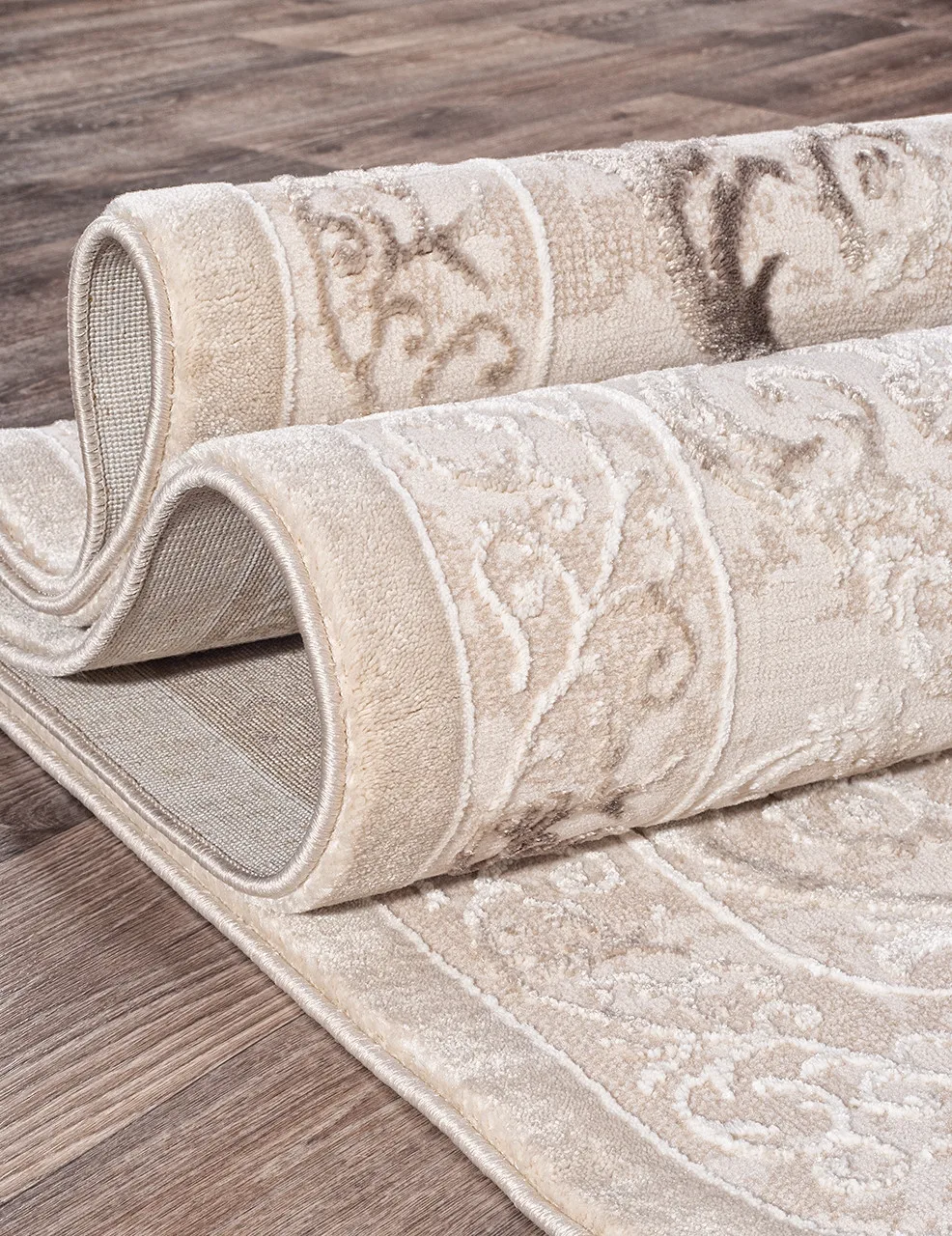 Классический ковер ARMINA 03701A - BROWN / BROWN Heat-set Турция