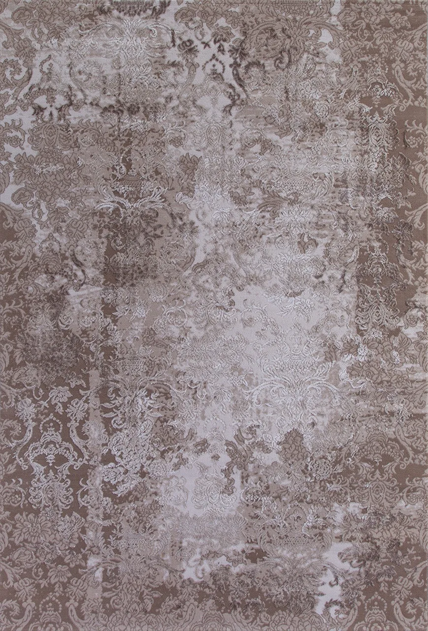 Классический ковер ARMINA 03708A - BROWN / BROWN Heat-set Турция