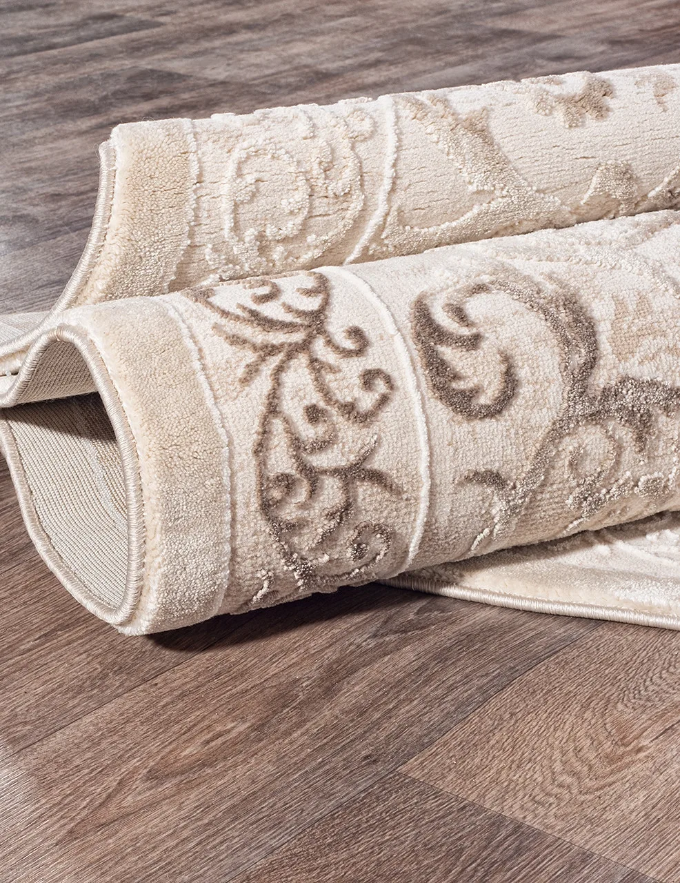 Классический ковер ARMINA 03701A - BROWN / BROWN Heat-set Турция