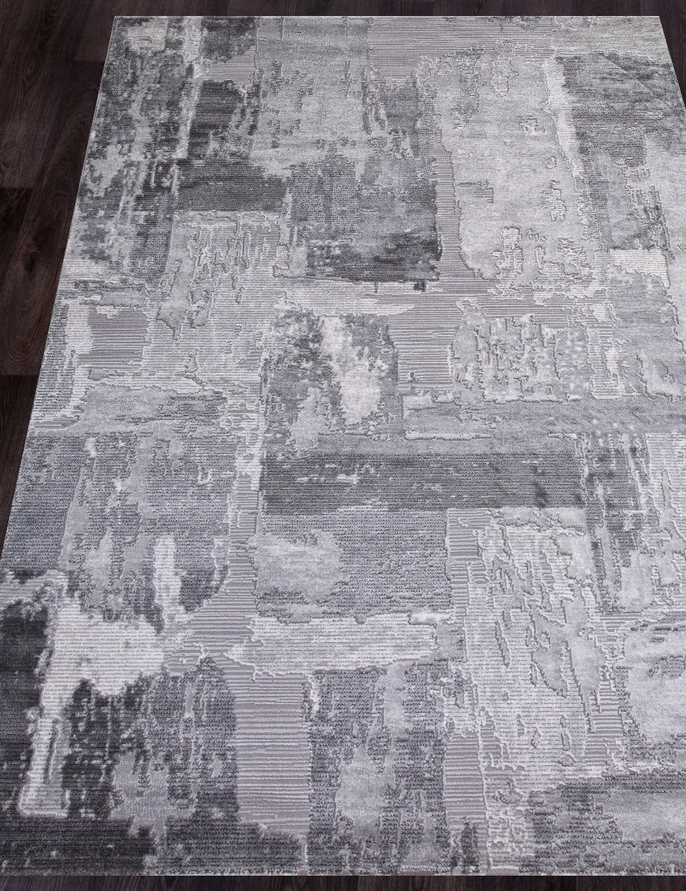 Современный ковер ARMINA 03758A - GREY / GREY Heat-set Турция