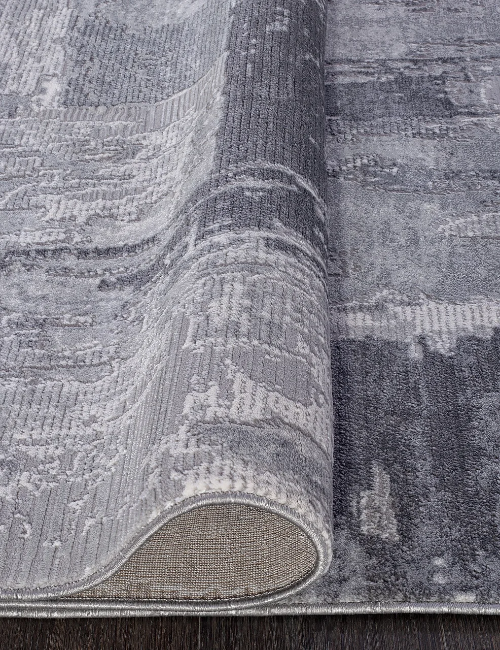 Современный ковер ARMINA 03758A - GREY / GREY Heat-set Турция