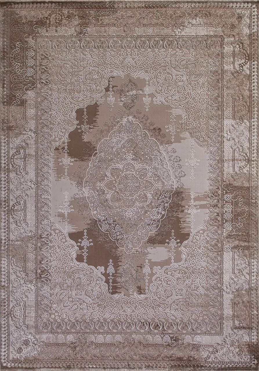 Восточный ковер ARMINA 03704A - BROWN / BROWN Heat-set Турция