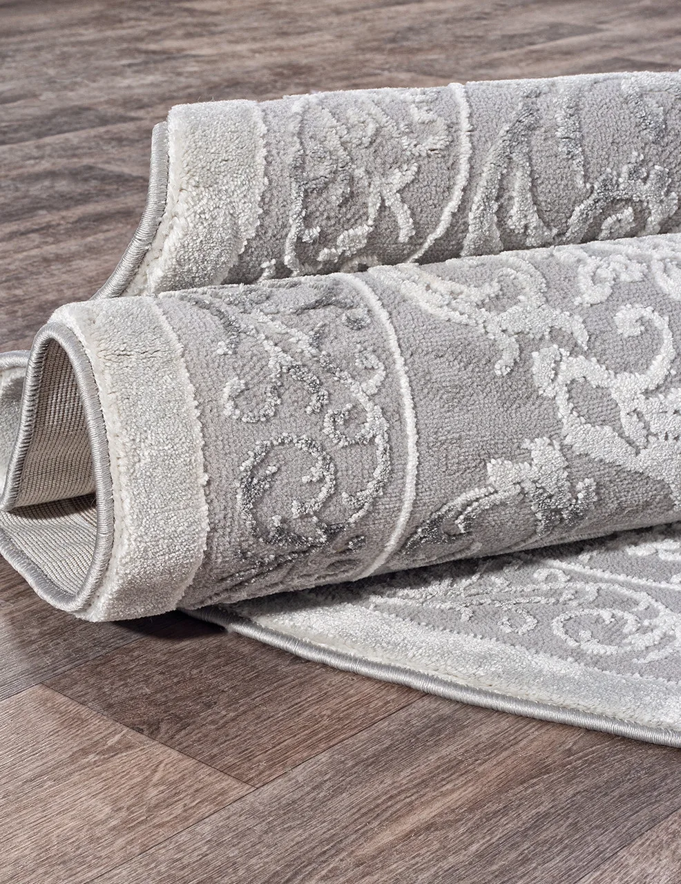 Классический ковер ARMINA 03760A - GREY / GREY Heat-set Турция