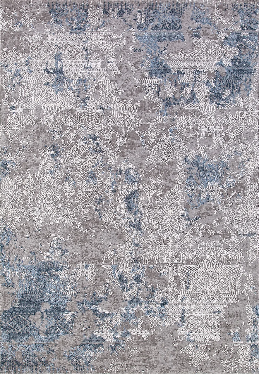 Винтажный ковер ARMINA 03851A - BLUE / BLUE Heat-set Турция