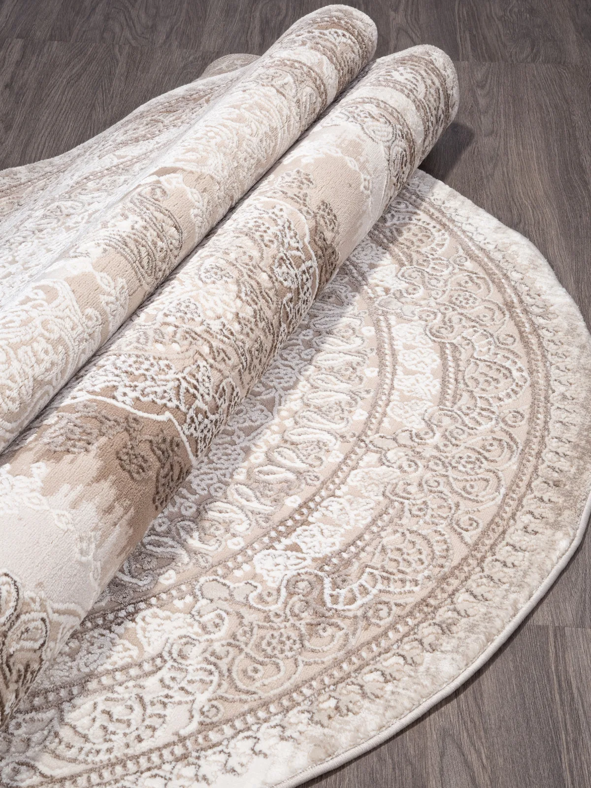 Классический ковер ARMINA 03704A - BROWN / BROWN Heat-set Турция
