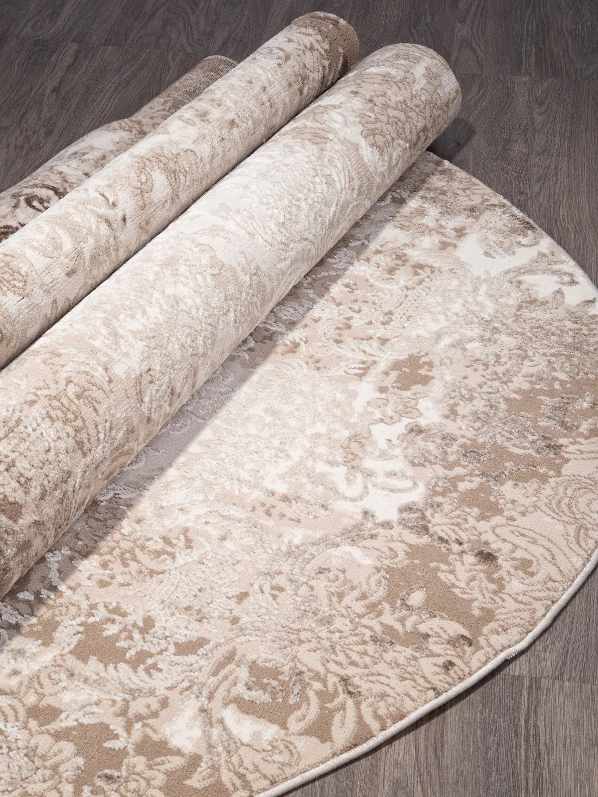 Классический ковер ARMINA 03708A - BROWN / BROWN Heat-set Турция