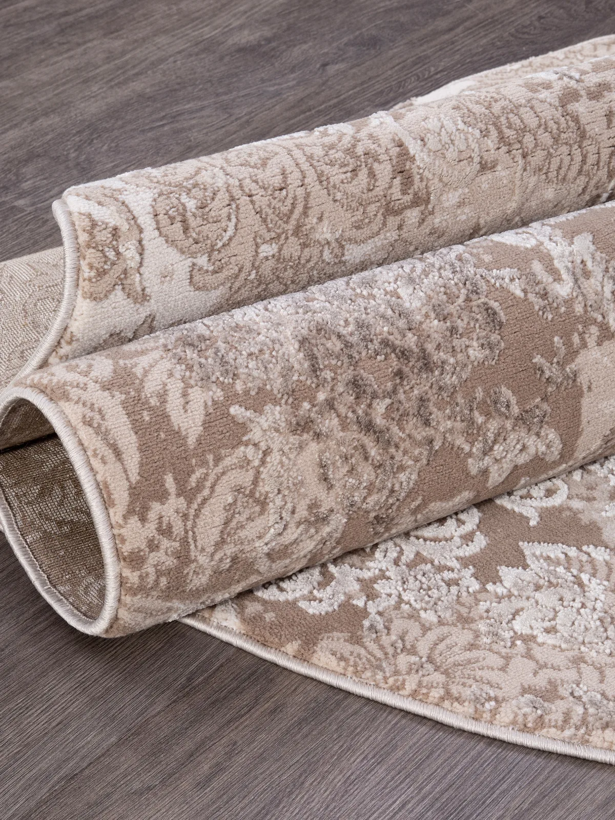 Классический ковер ARMINA 03708A - BROWN / BROWN Heat-set Турция
