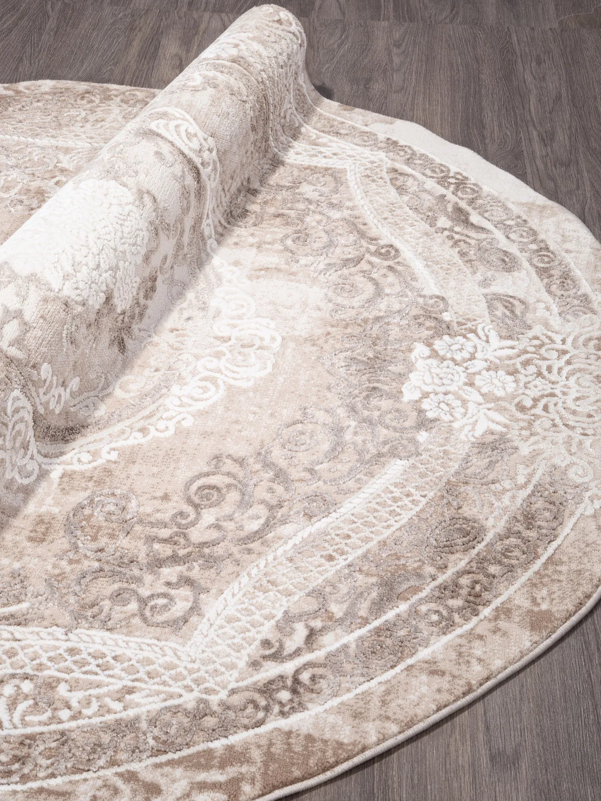 Классический ковер ARMINA 03707A - BROWN / BROWN Heat-set Турция