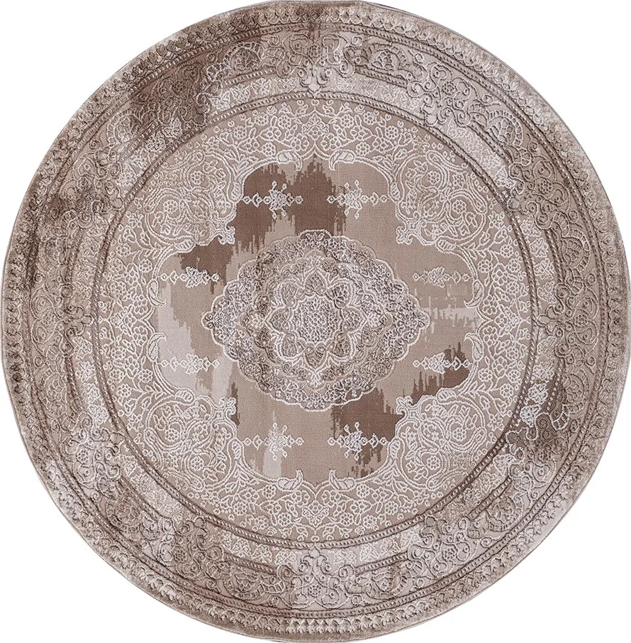 Классический ковер ARMINA 03704A - BROWN / BROWN Heat-set Турция