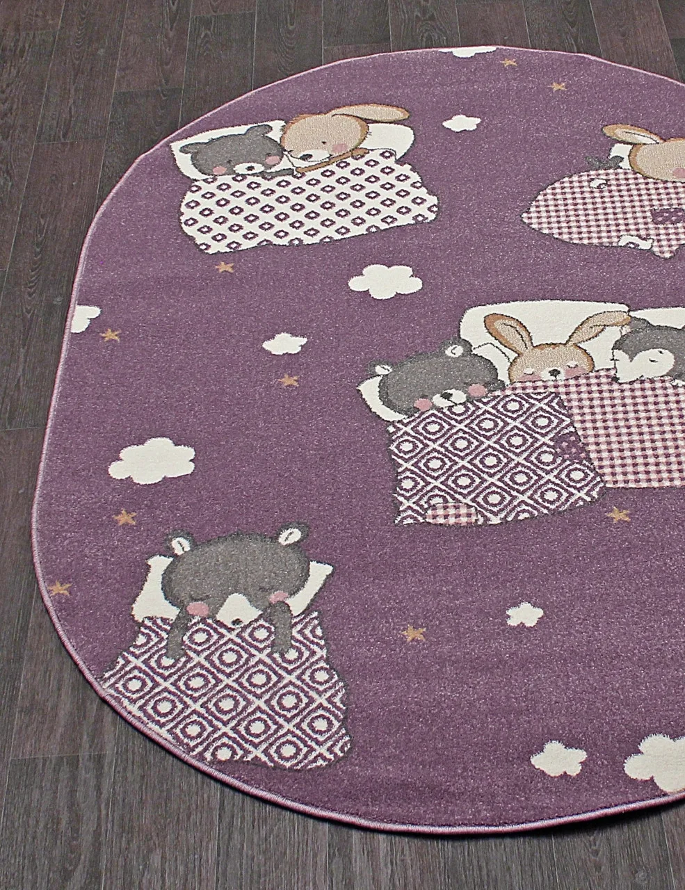 Детский ковер SOFIT 2922 - LIGHT PURPLE фризе Россия