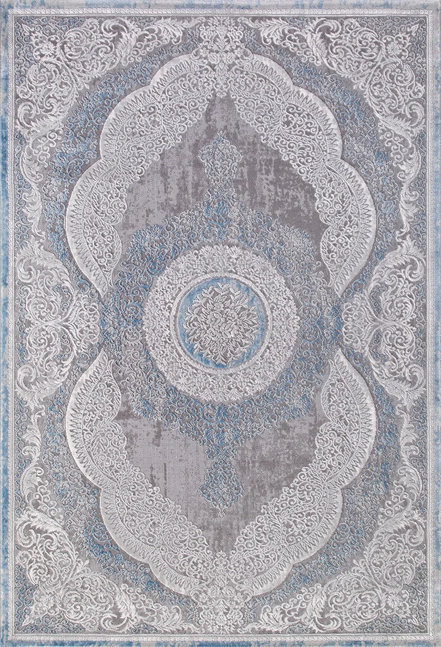 Классический ковер ARMINA 03880A - BLUE / BLUE Heat-set Турция