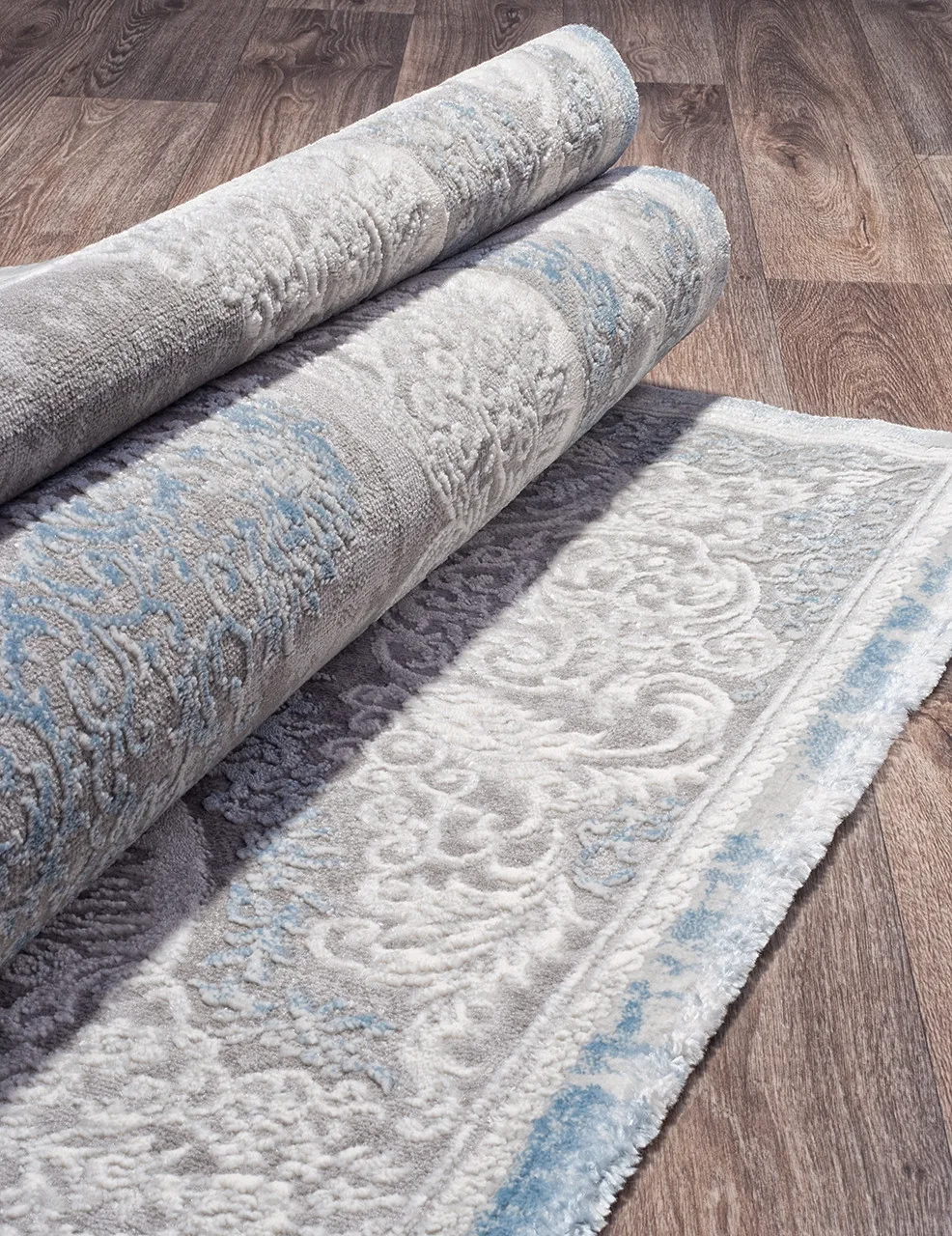 Классический ковер ARMINA 03880A - BLUE / BLUE Heat-set Турция