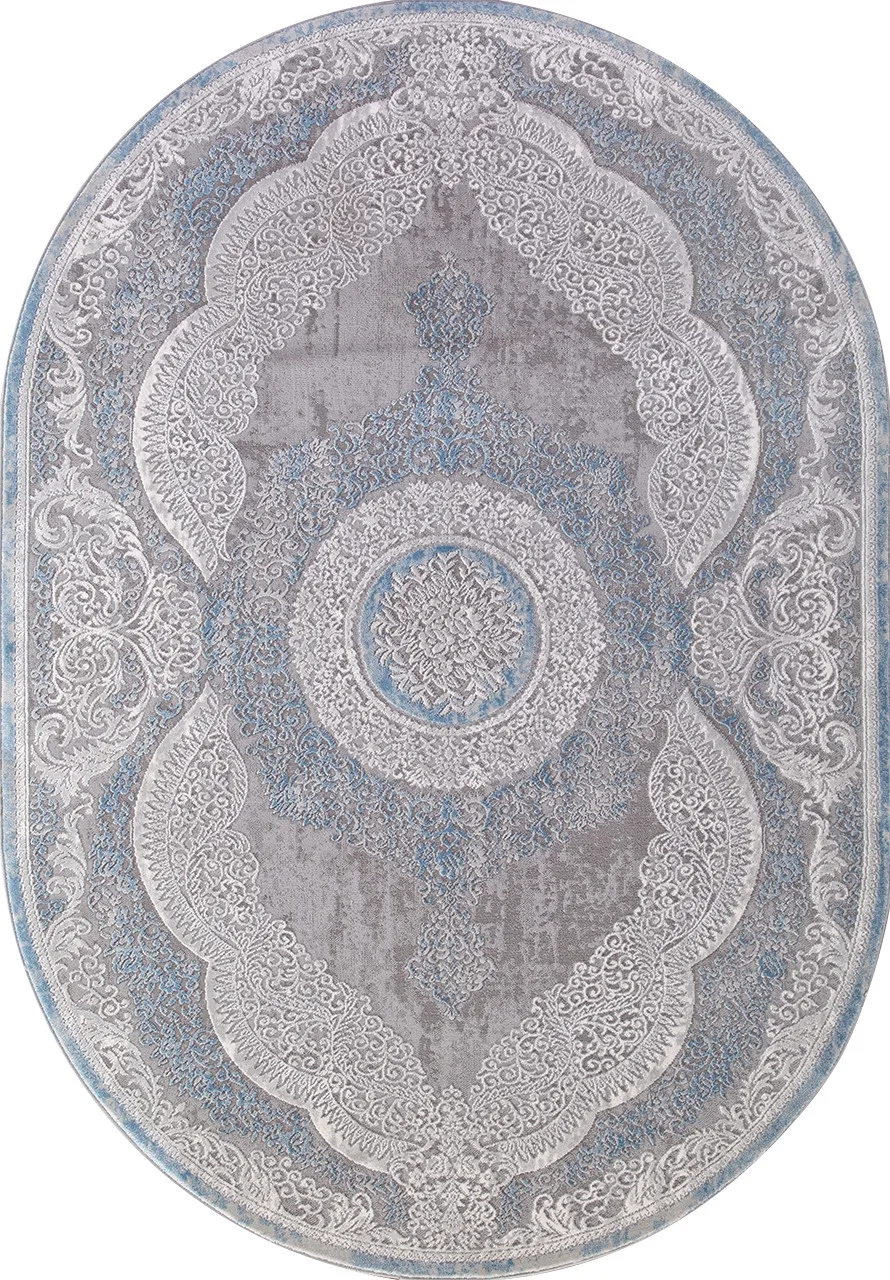 Классический ковер ARMINA 03880A - BLUE / BLUE Heat-set Турция
