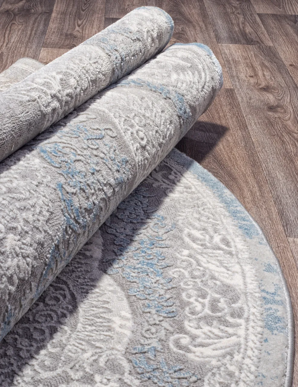 Классический ковер ARMINA 03880A - BLUE / BLUE Heat-set Турция