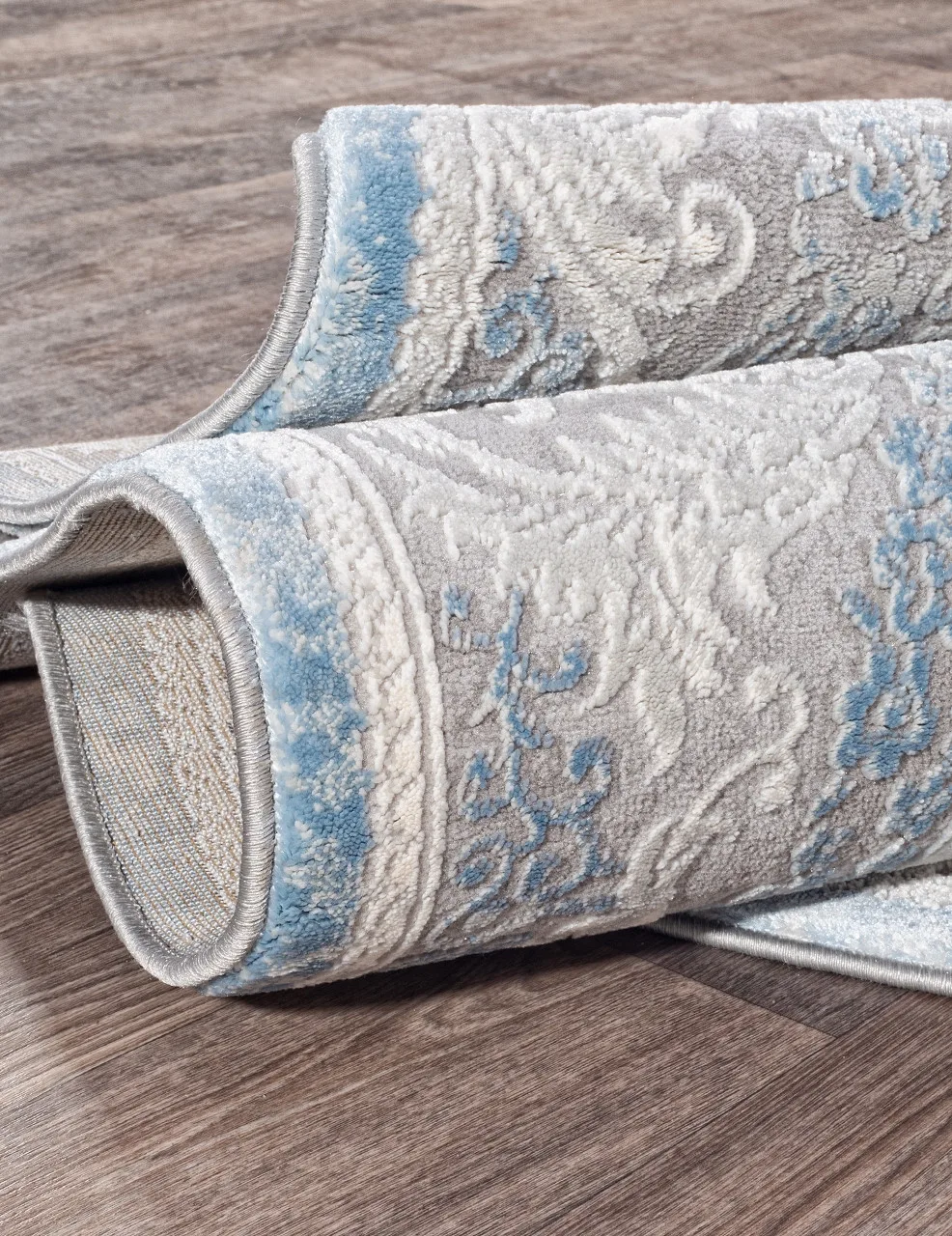 Классический ковер ARMINA 03880A - BLUE / BLUE Heat-set Турция
