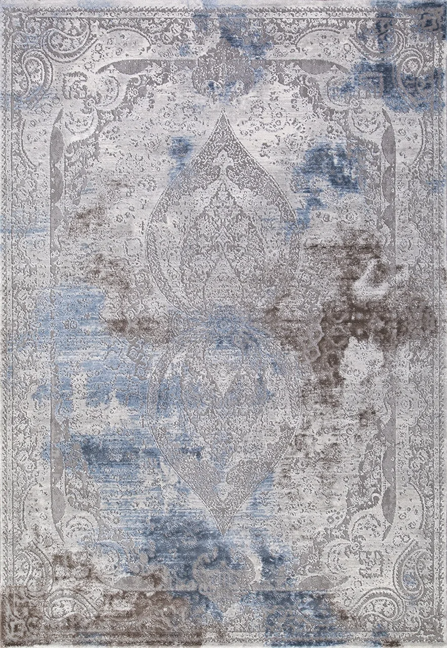 Классический ковер ARMINA 03879A - BLUE / BLUE Heat-set Турция