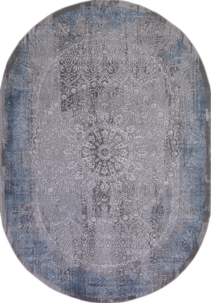 Восточный ковер ARMINA 03878A - BLUE / BLUE Heat-set Турция