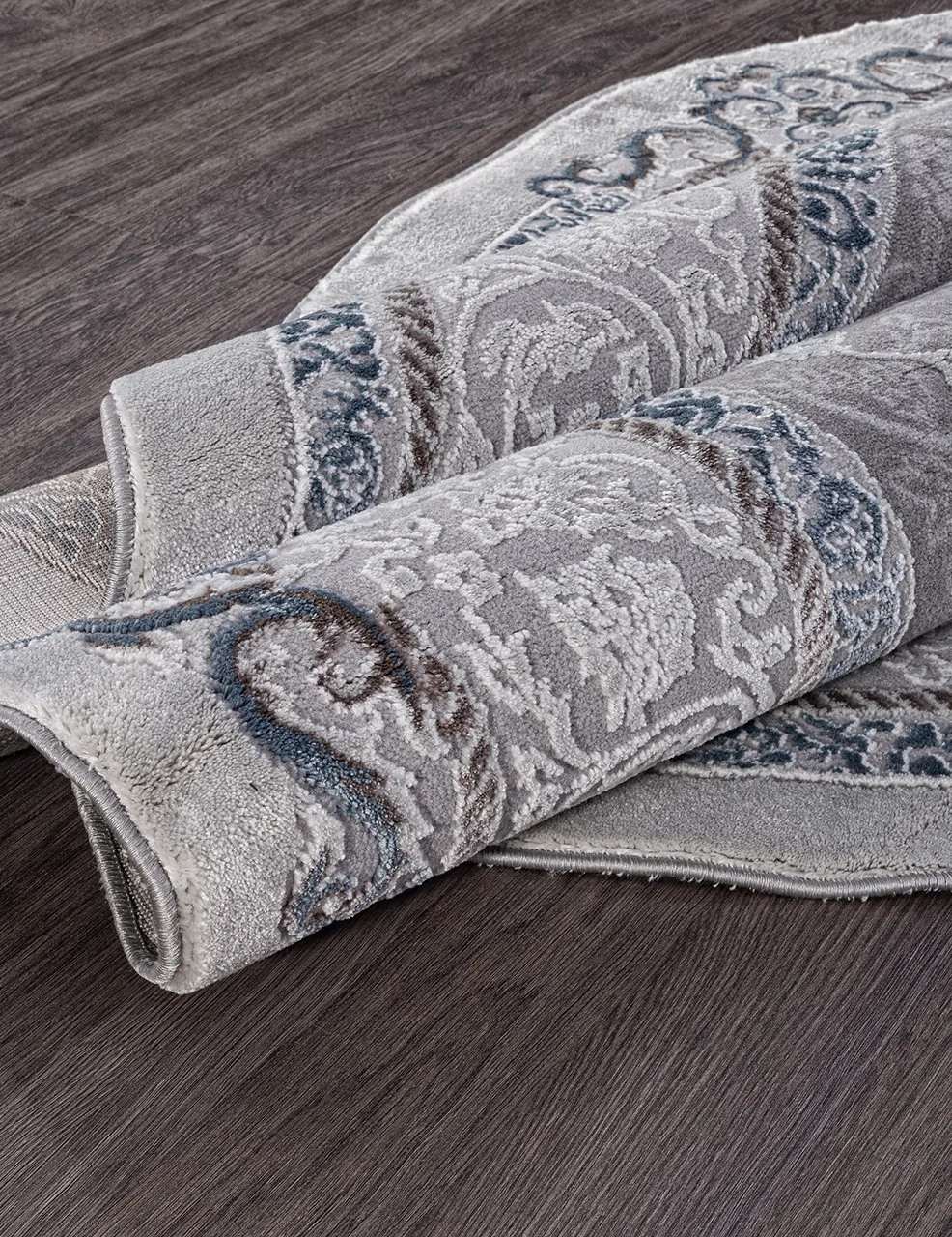 Классический ковер ARMINA 03874A - BLUE / BLUE Heat-set Турция