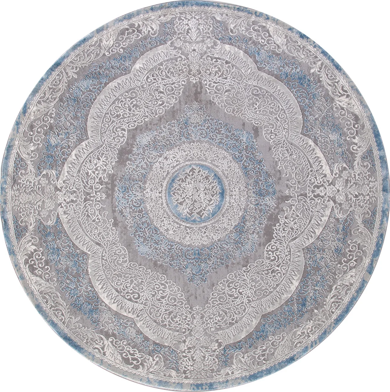 Классический ковер ARMINA 03880A - BLUE / BLUE Heat-set Турция