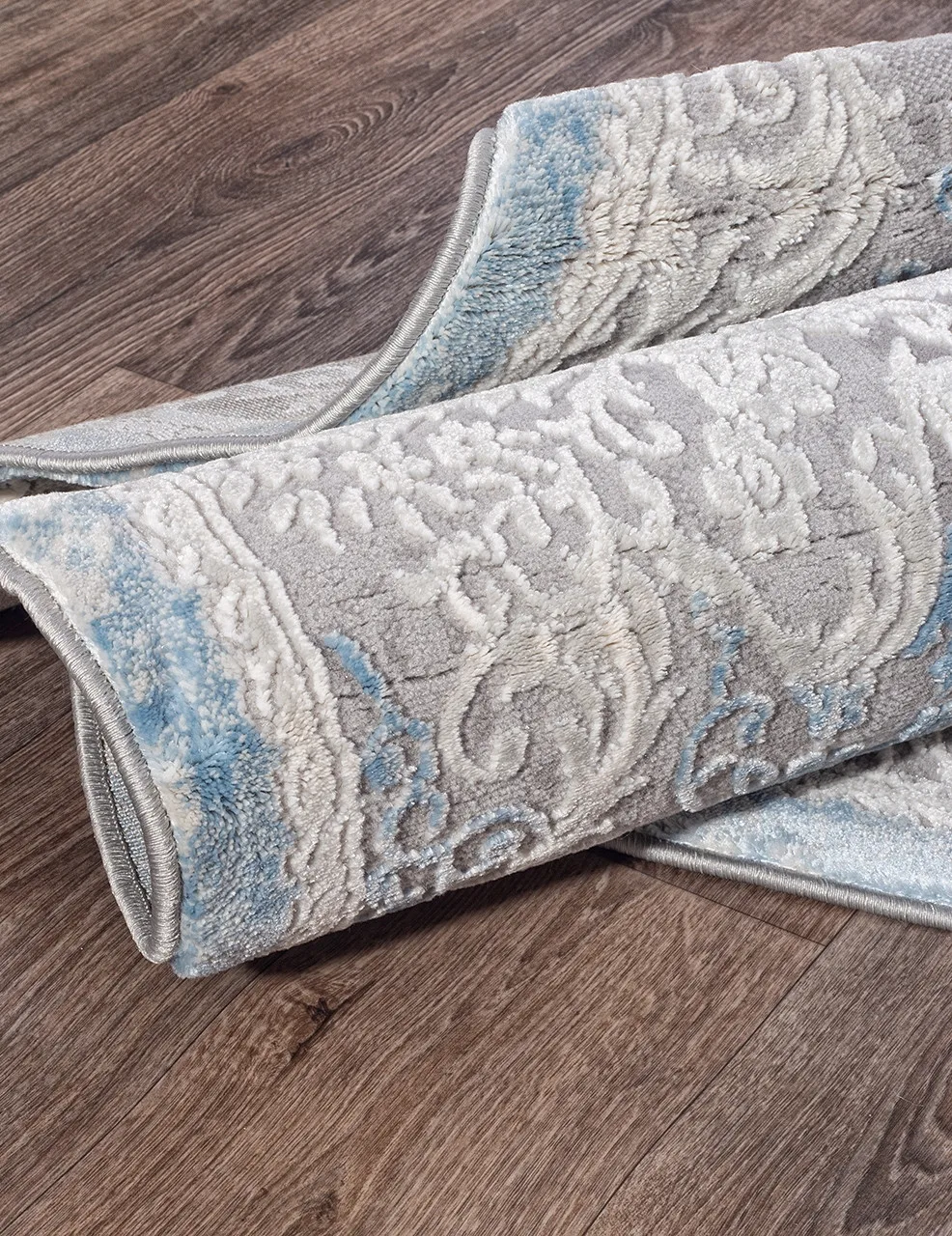 Классический ковер ARMINA 03880A - BLUE / BLUE Heat-set Турция