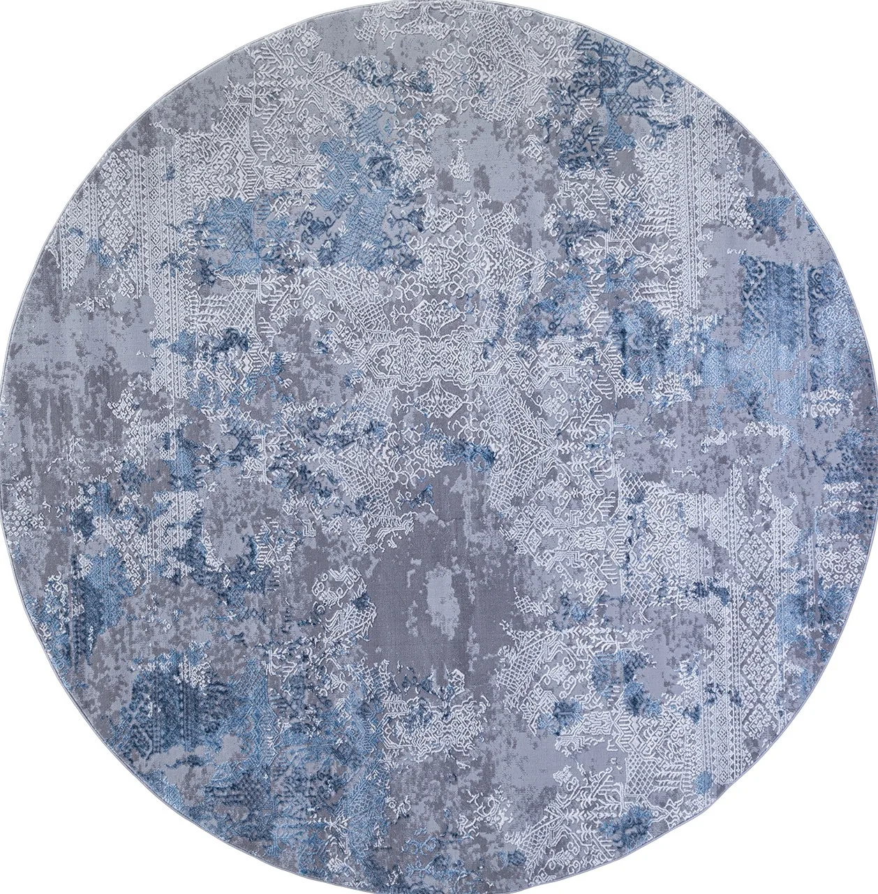Винтаж ковер ARMINA 03851A - BLUE / BLUE Heat-set Турция