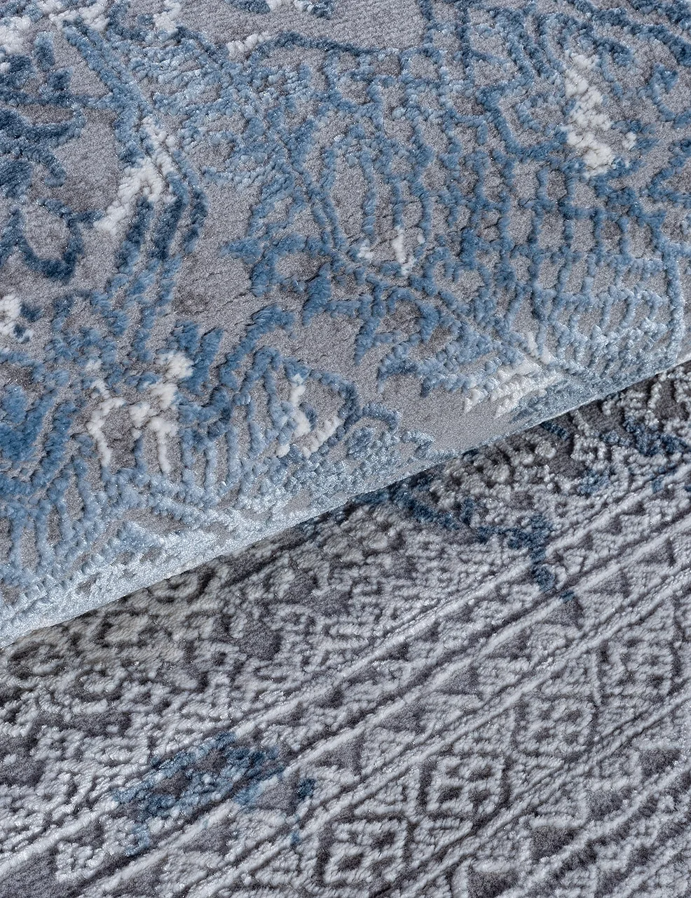 Винтаж ковер ARMINA 03851A - BLUE / BLUE Heat-set Турция