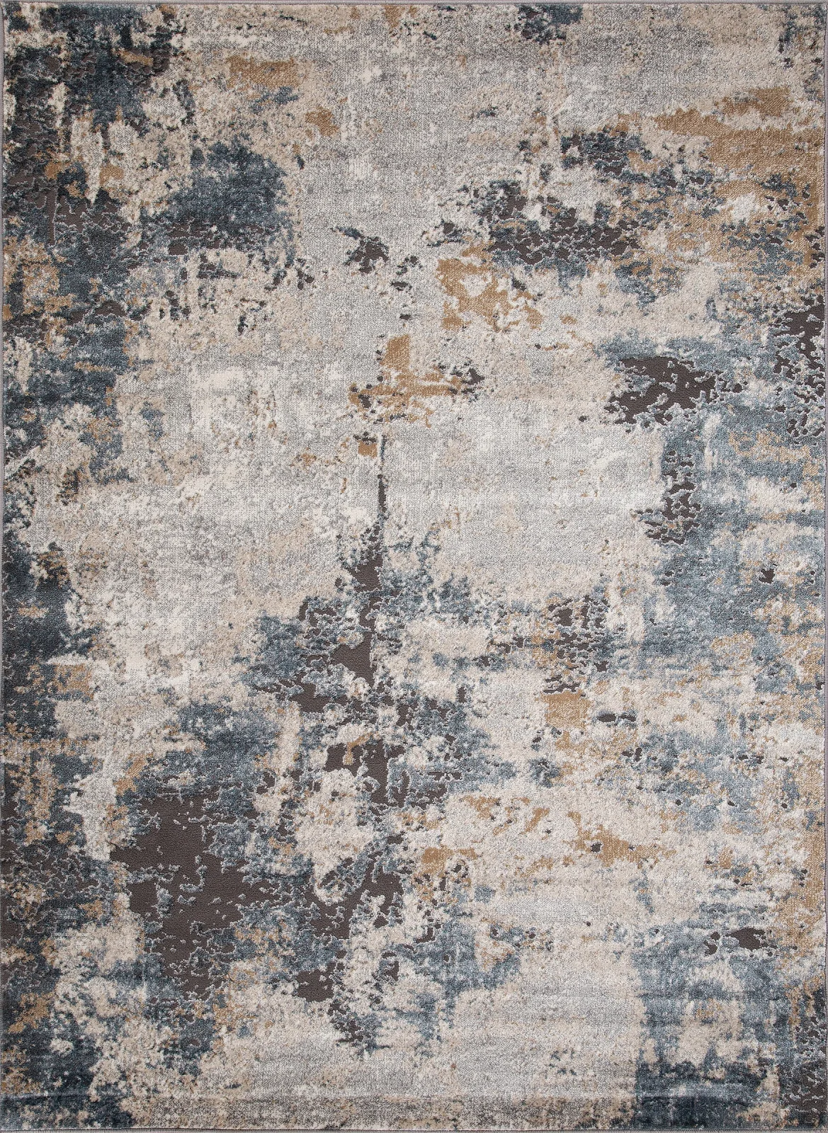 Современный ковер SERENITY D742 - BEIGE-BLUE Heat-set Россия