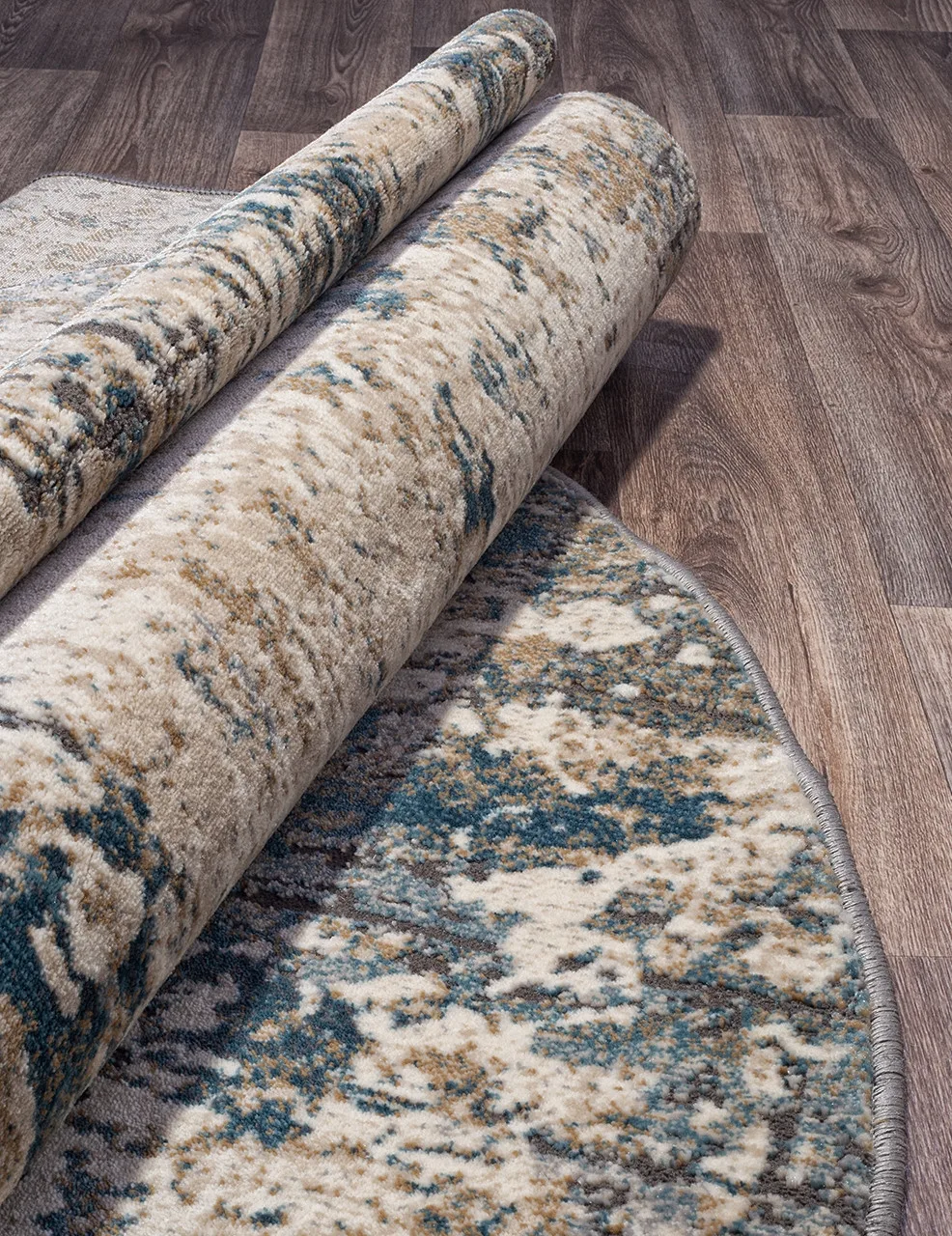 Современный ковер SERENITY D739 - DARK BEIGE Heat-set Россия