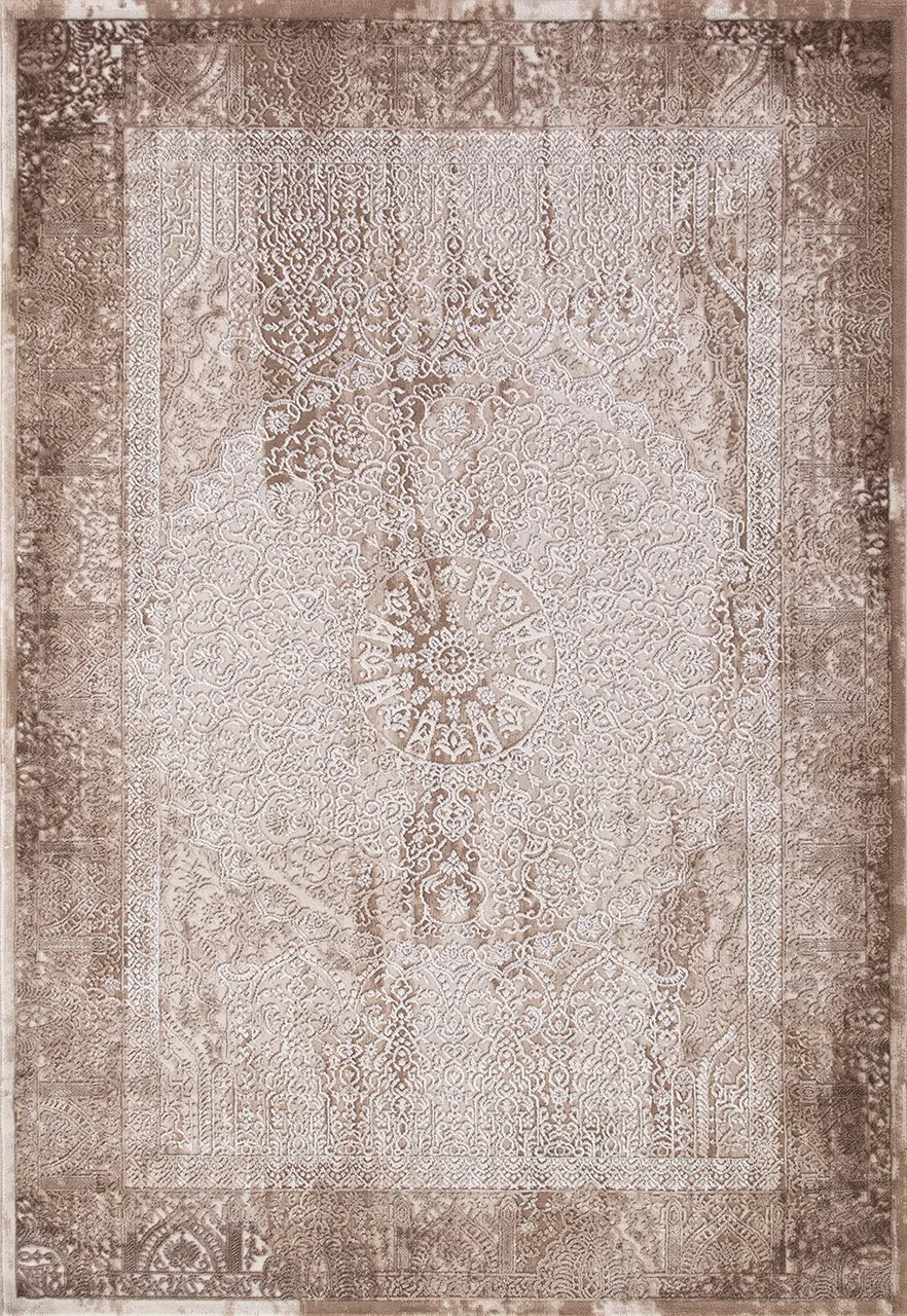 Классический ковер ARMINA 03878B - BROWN / BROWN Heat-set Турция