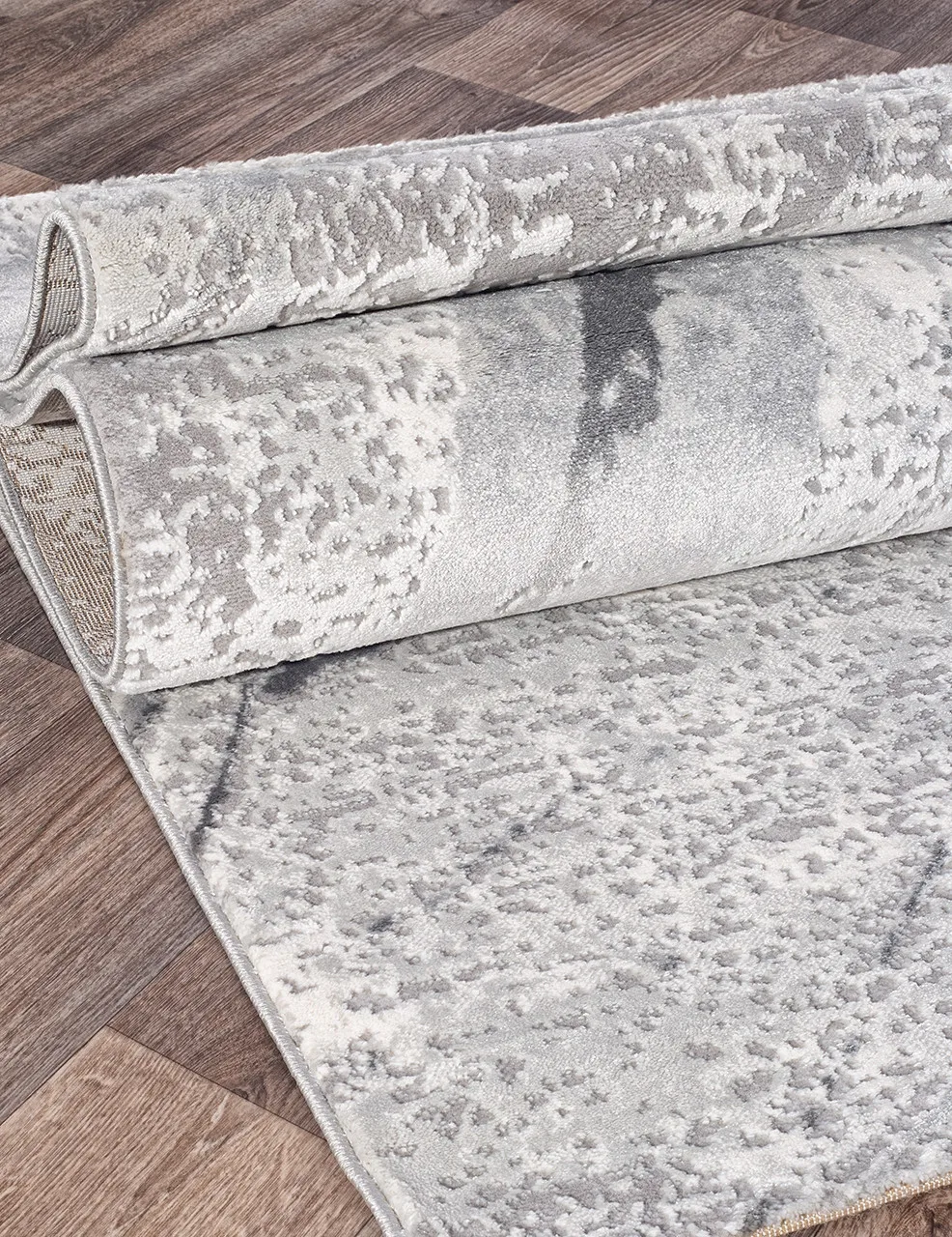 Современный ковер ARMINA 04022G - GREY / GREY Heat-set Турция