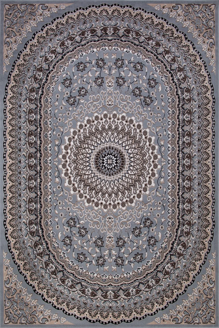 Классический ковер SIERRA D504 - BLUE-BROWN 2 BCF Россия