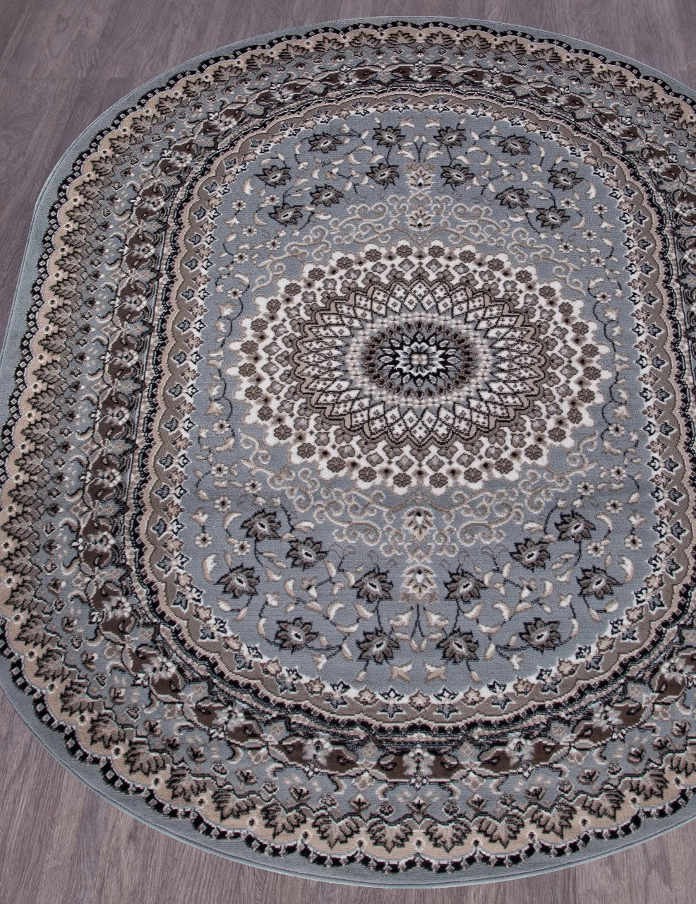 Классический ковер SIERRA D504 - BLUE-BROWN 2 BCF Россия