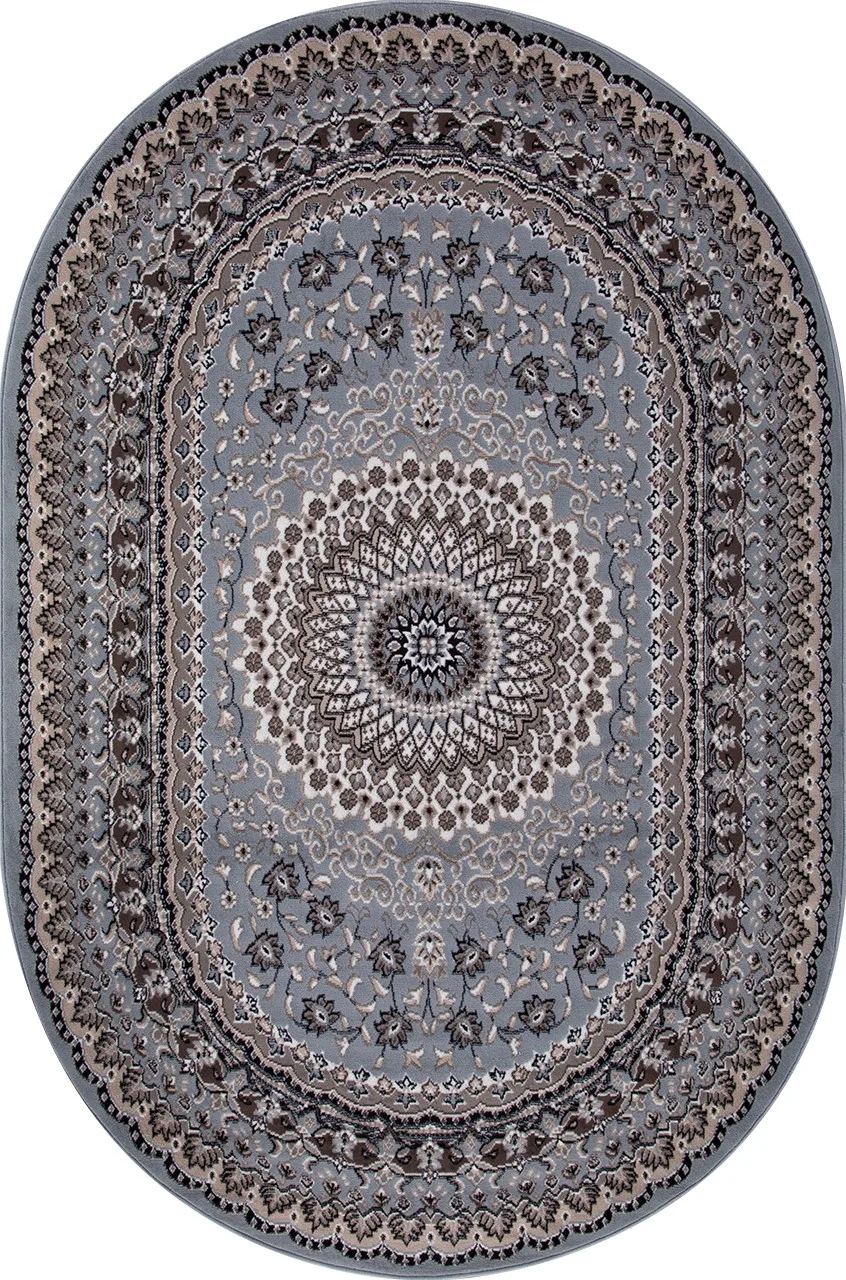 Классический ковер SIERRA D504 - BLUE-BROWN 2 BCF Россия