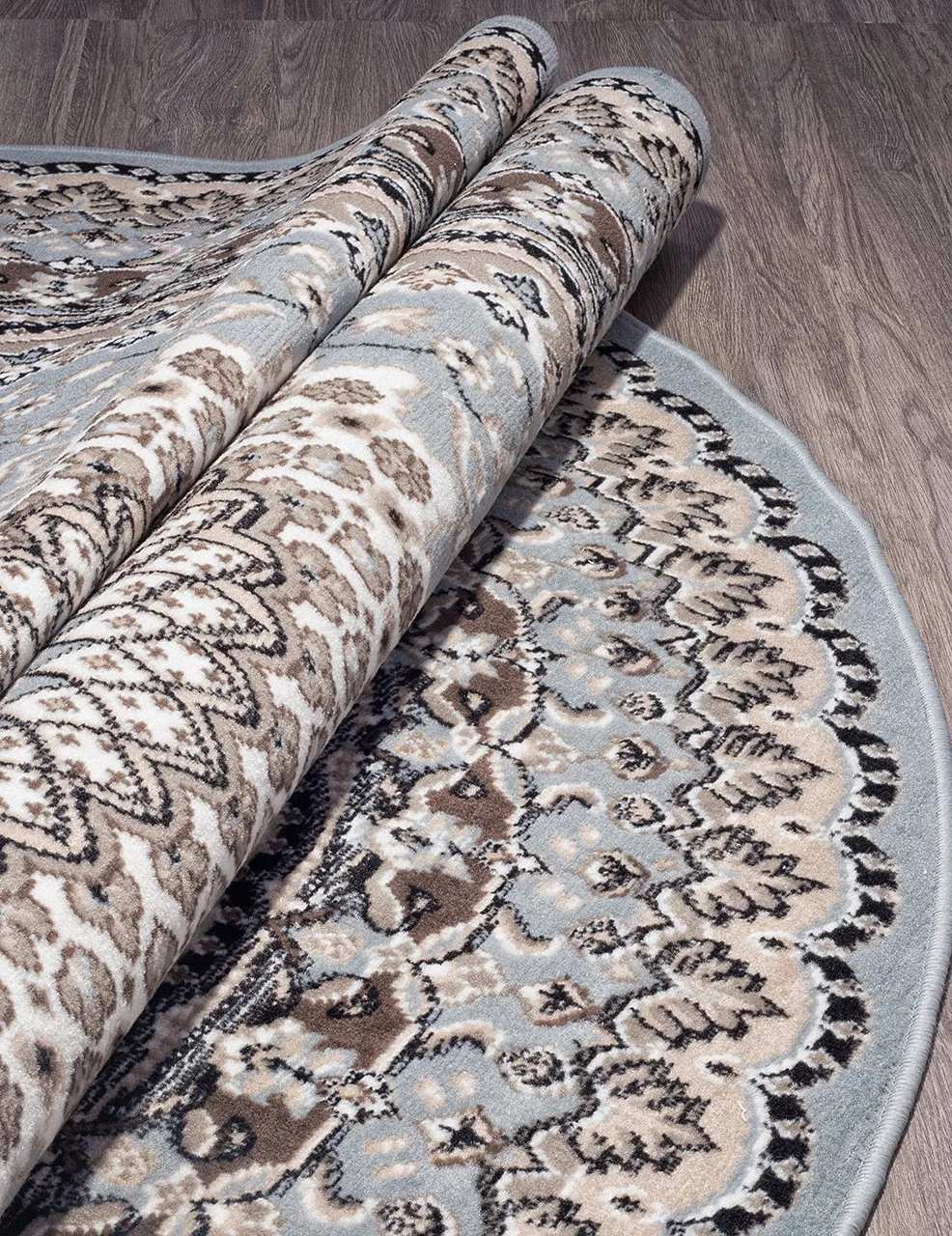 Классический ковер SIERRA D504 - BLUE-BROWN 2 BCF Россия
