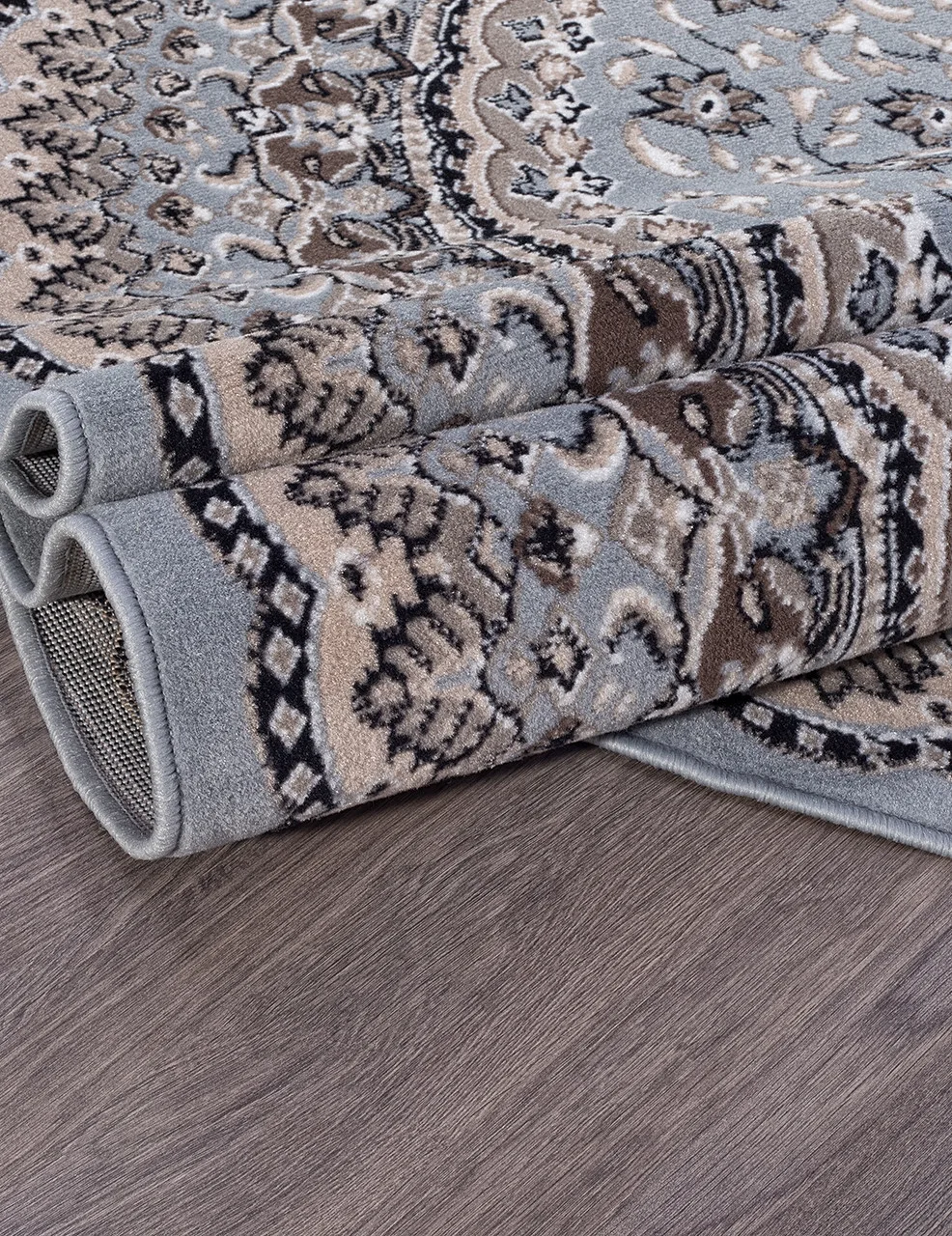 Классический ковер SIERRA D504 - BLUE-BROWN 2 BCF Россия