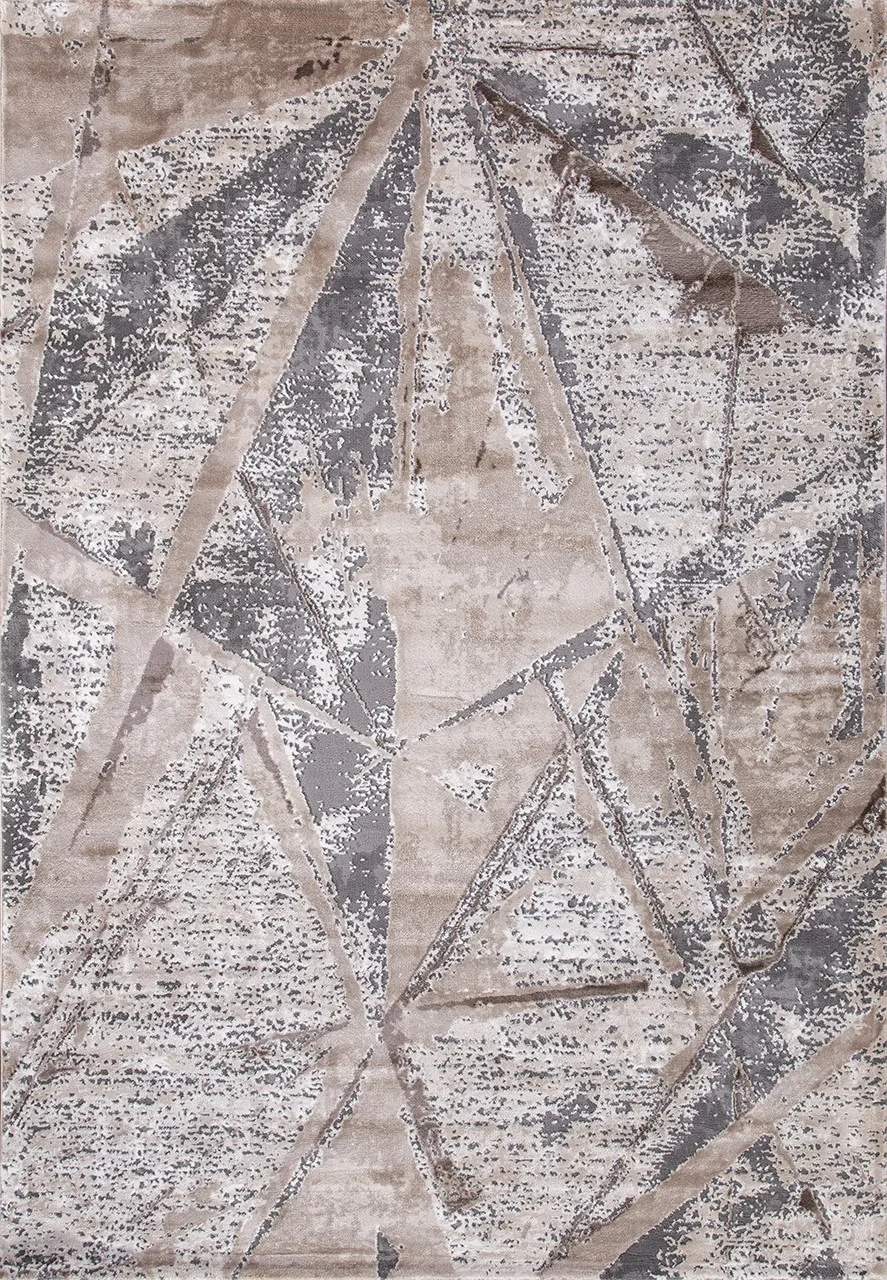 Современный ковер ARMINA 04022C - GREY / BROWN Heat-set Турция