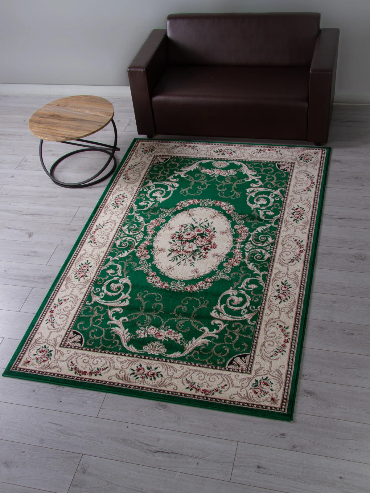 Классический ковер COLIZEY D066 - GREEN Heat-set Россия