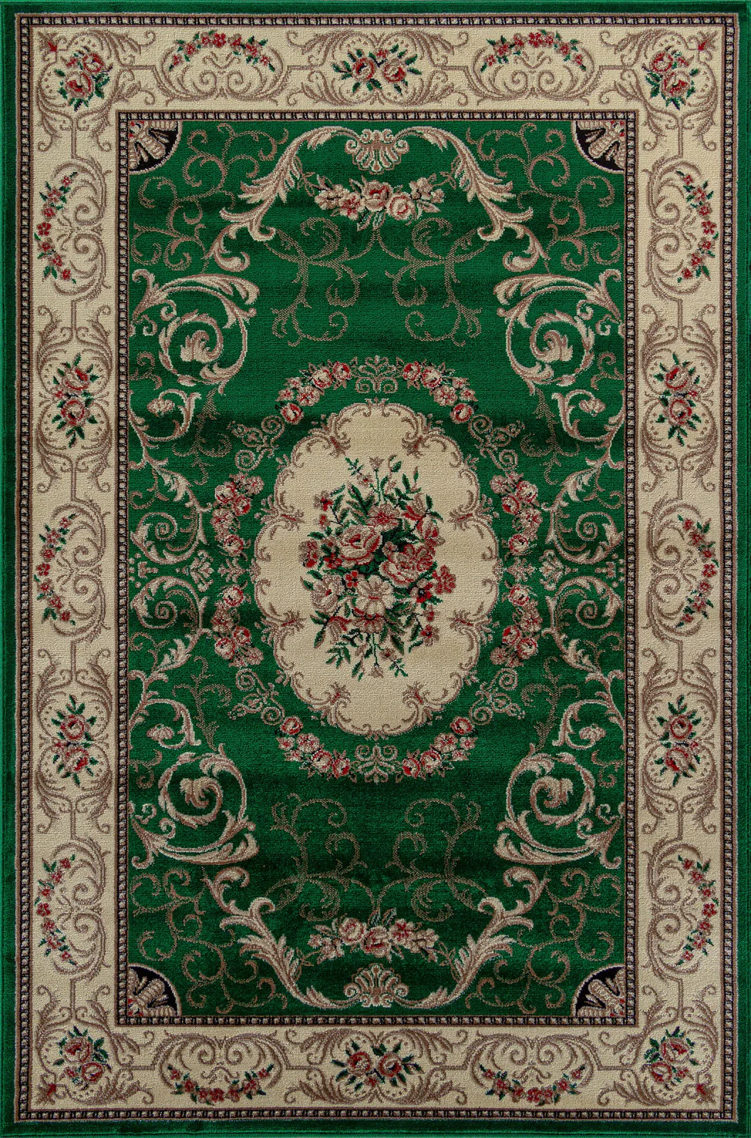 Классический ковер COLIZEY D066 - GREEN Heat-set Россия