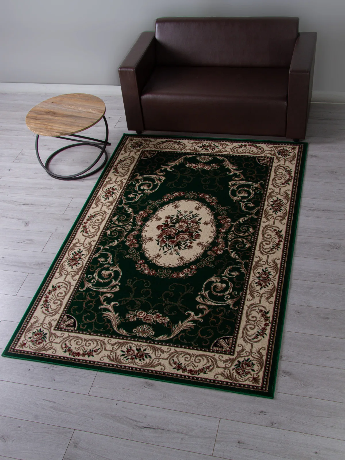 Классический ковер COLIZEY D066 - GREEN Heat-set Россия