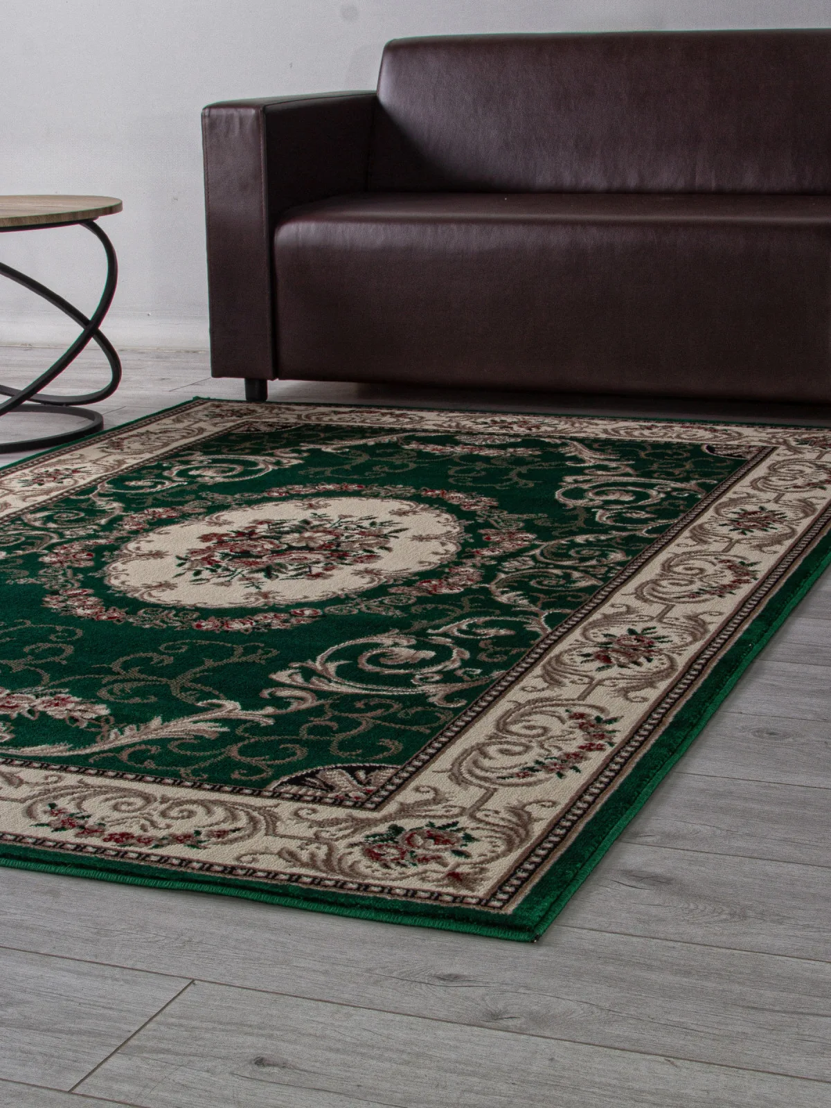 Классический ковер COLIZEY D066 - GREEN Heat-set Россия